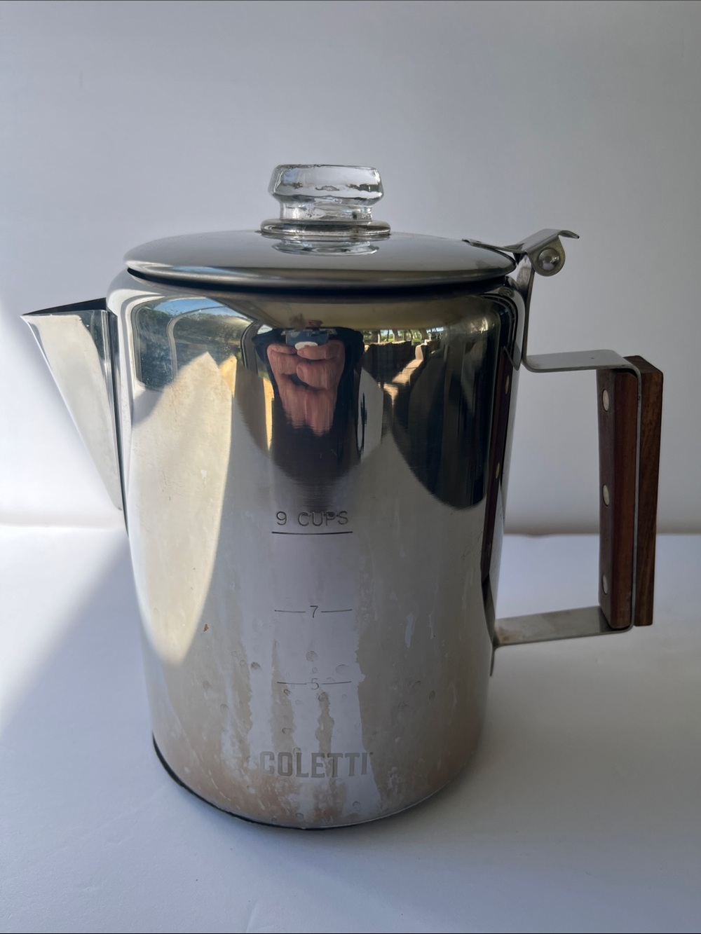 Vintage Coletti 9-Cup Coffee Pot - Body & Lid Only No Interior parts